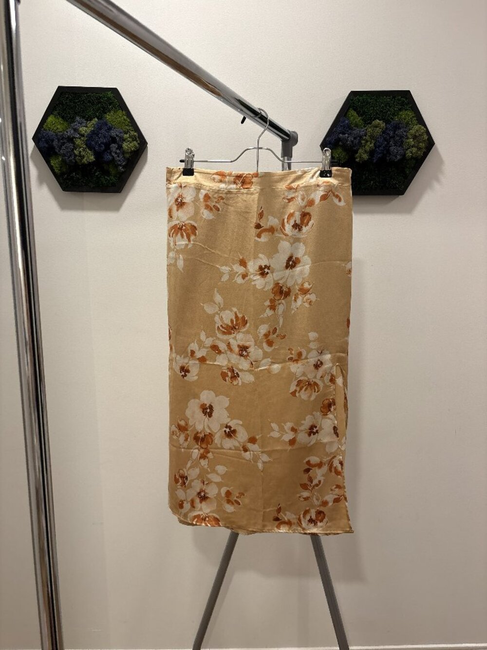 Gold Floral Skirt
